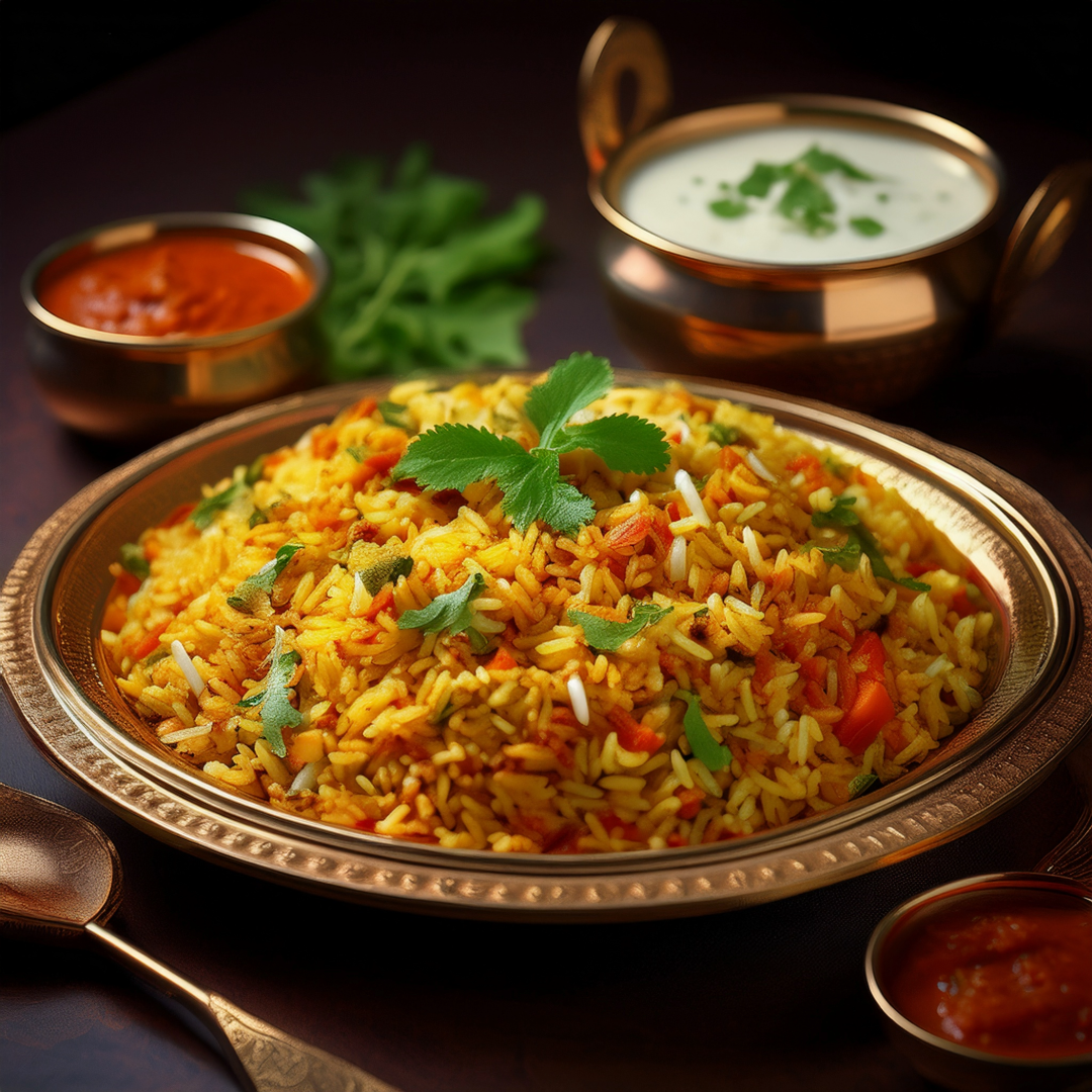 Andhra Heritage Kandi Podi Fried Rice
