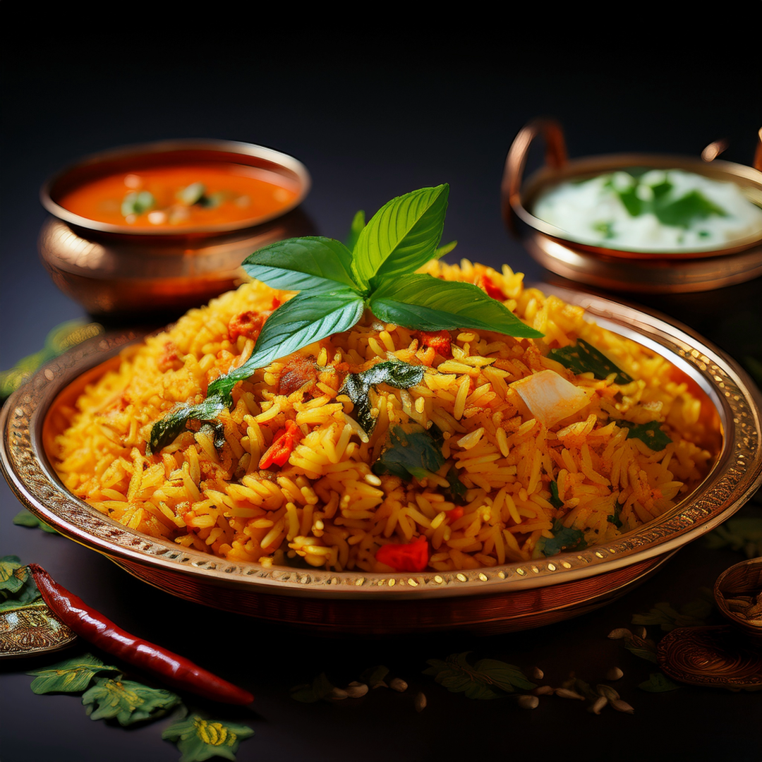 Andhra Heritage Karivepaku Karam Fried Rice