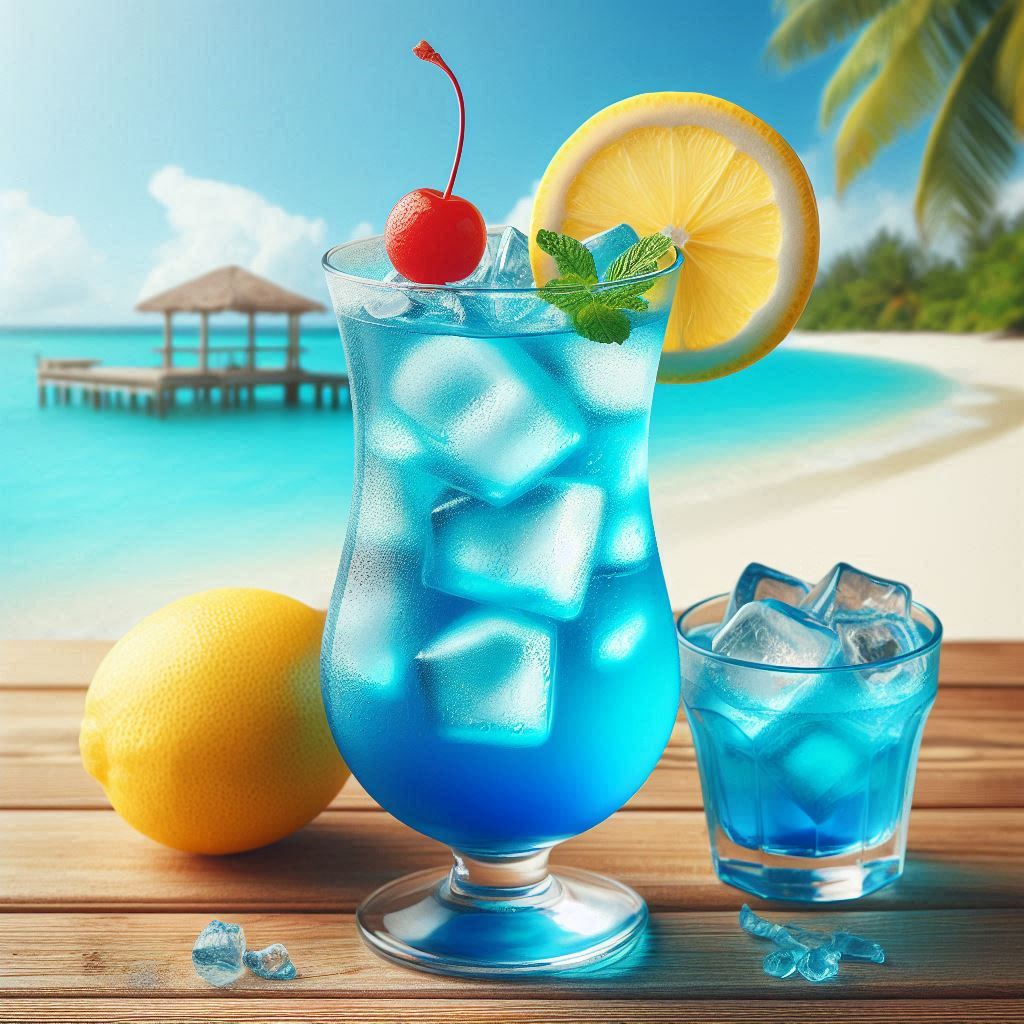Blue Curacao Mocktail