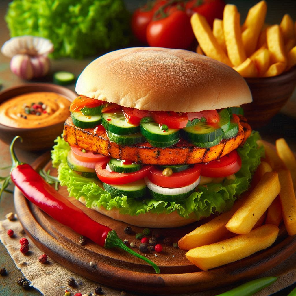 Peri Peri Paneer Sandwich