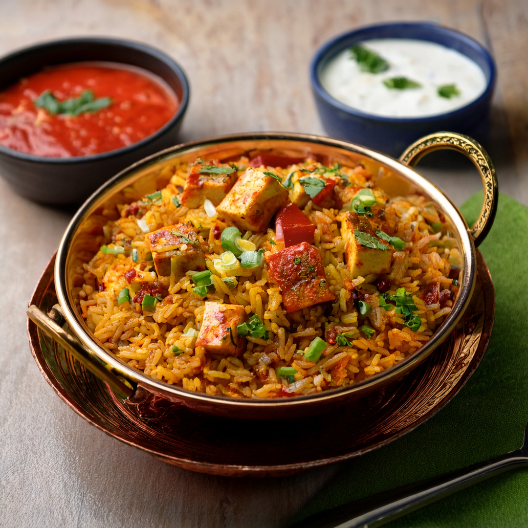 Peri Peri Power Paneer Fried Rice