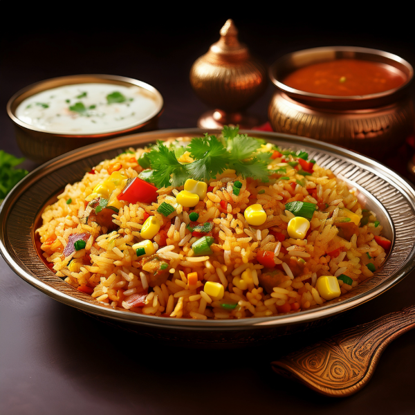 Sweetcorn & Tomato Delight Fried Rice