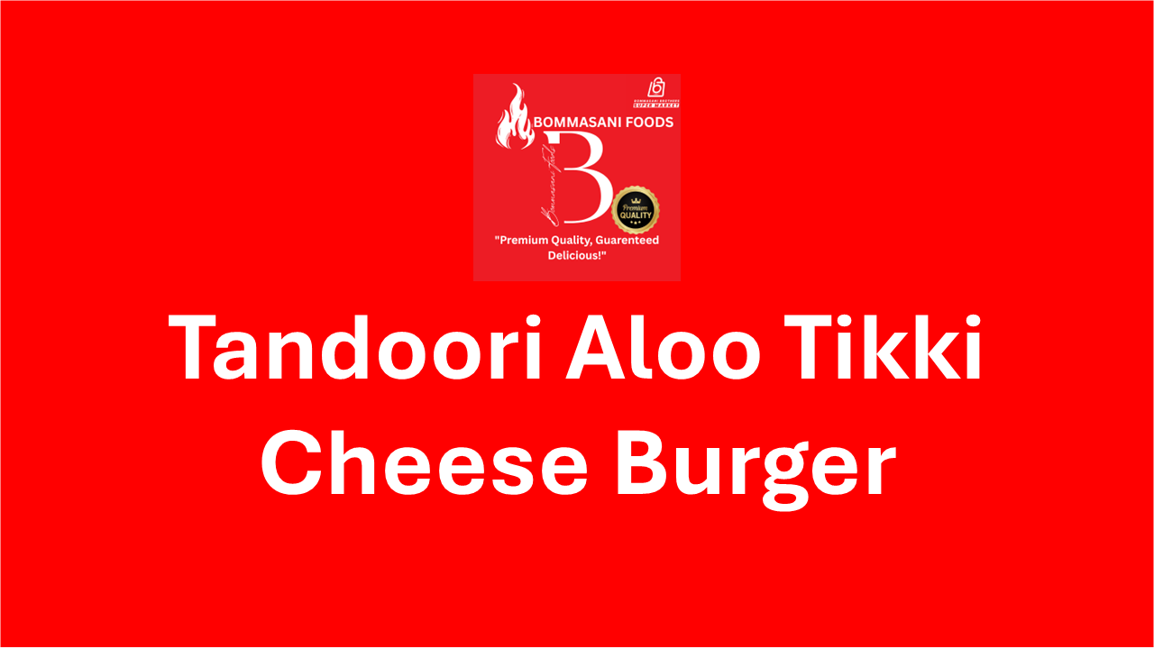 Tandoori Aloo Tikki Cheese Burger