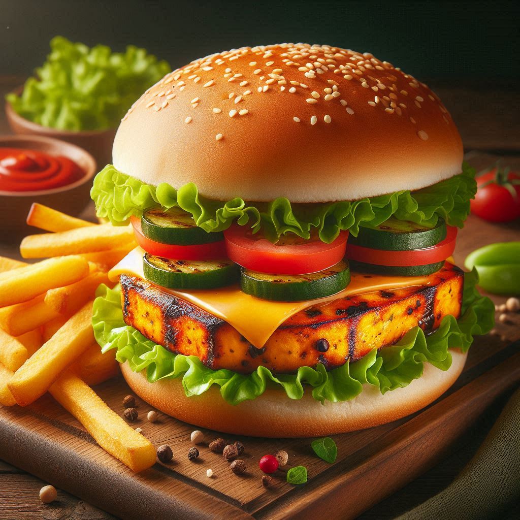 Tandoori Paneer Burger