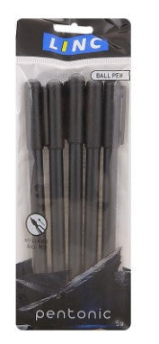 Linc Pentonic Ball Pen Black - 5 pack